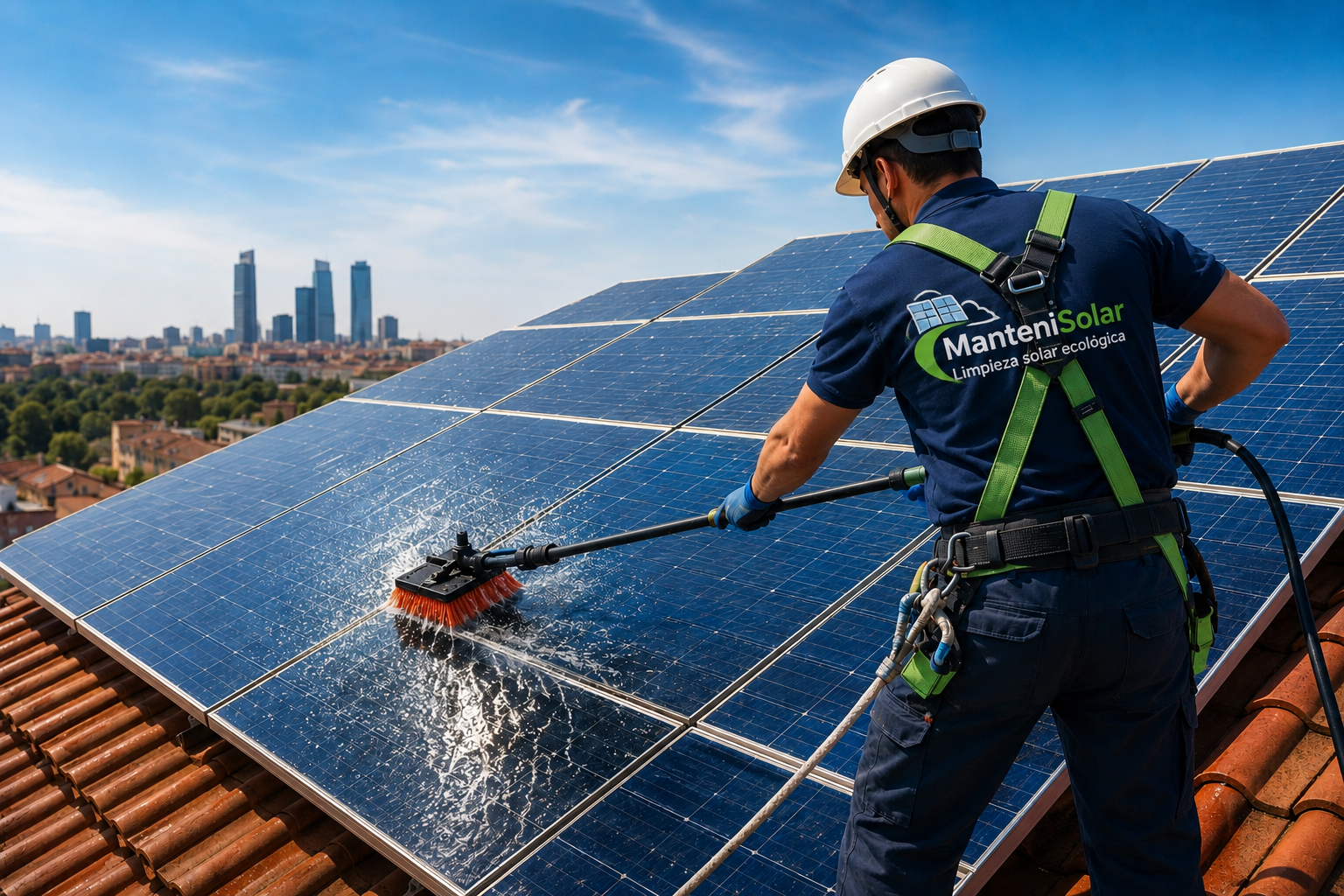 Limpieza paneles solares Madrid